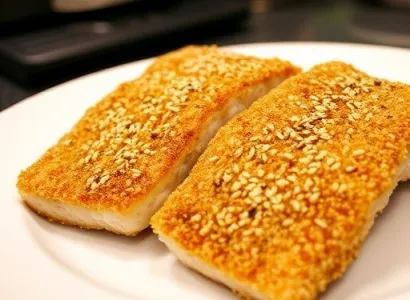 Filets de poisson au sesame