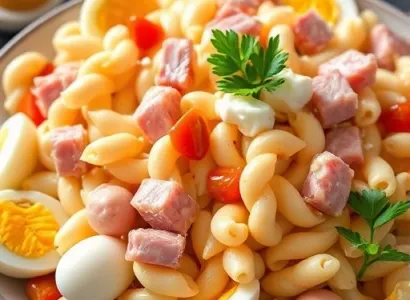 Salade de macaronis au jambon