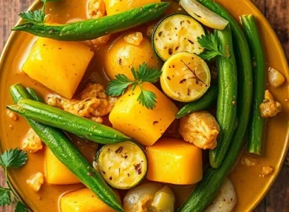 Curry vert végétarien