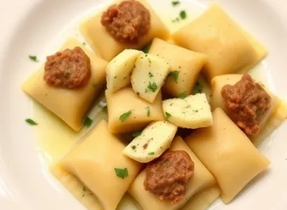 Agnolotti au beurre et aux herbes