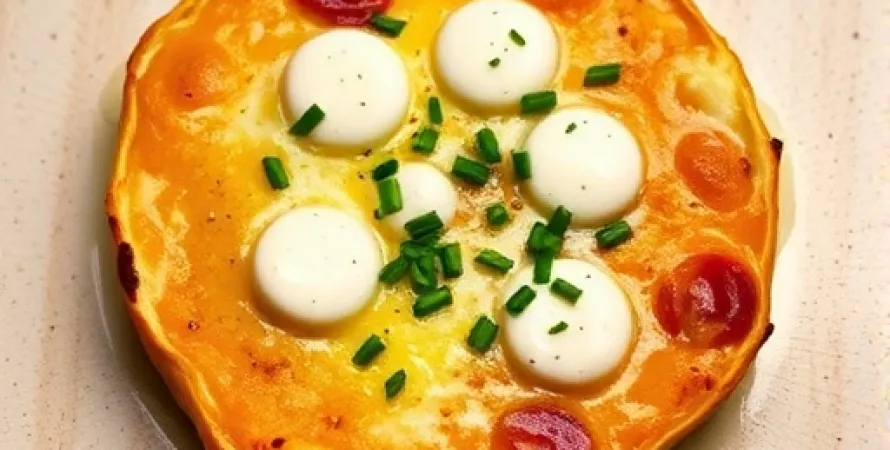 Gratin de courge au fromage de mozzarella et sauge