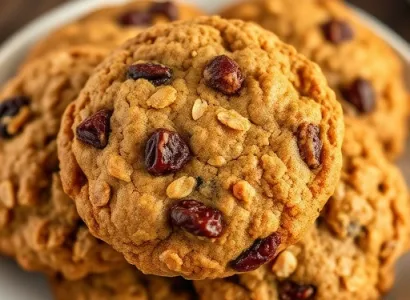 Cookies à l'avoine et aux raisins