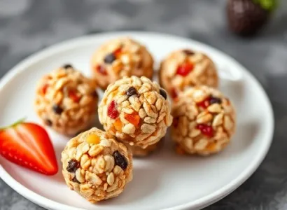 Boules de fruit croustillantes