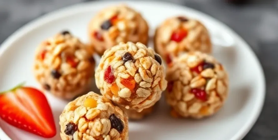 Boules de fruit croustillantes