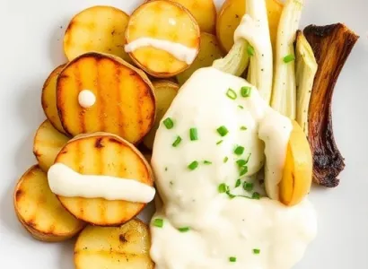 Salade de pommes de terre et de fenouil grillés