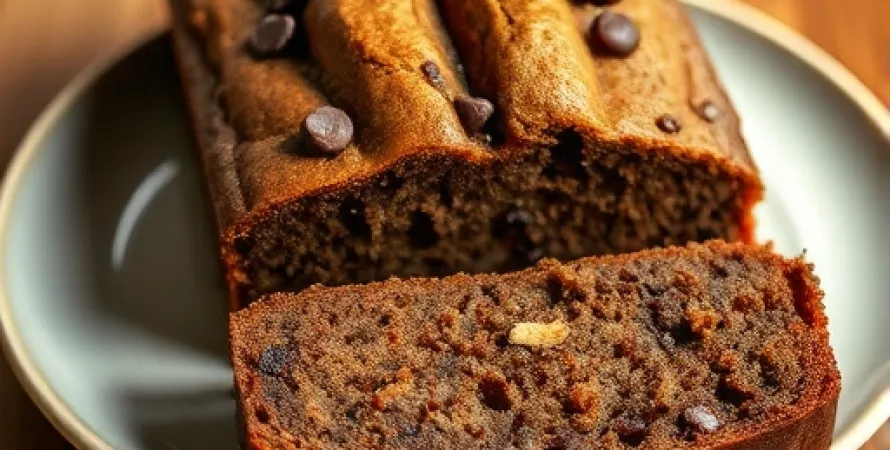 Pain aux bananes et au chocolat