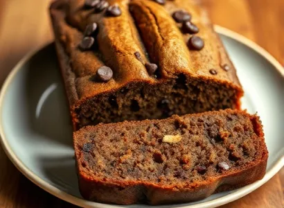 Pain aux bananes et au chocolat