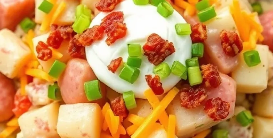 Salade de pommes de terre chargée