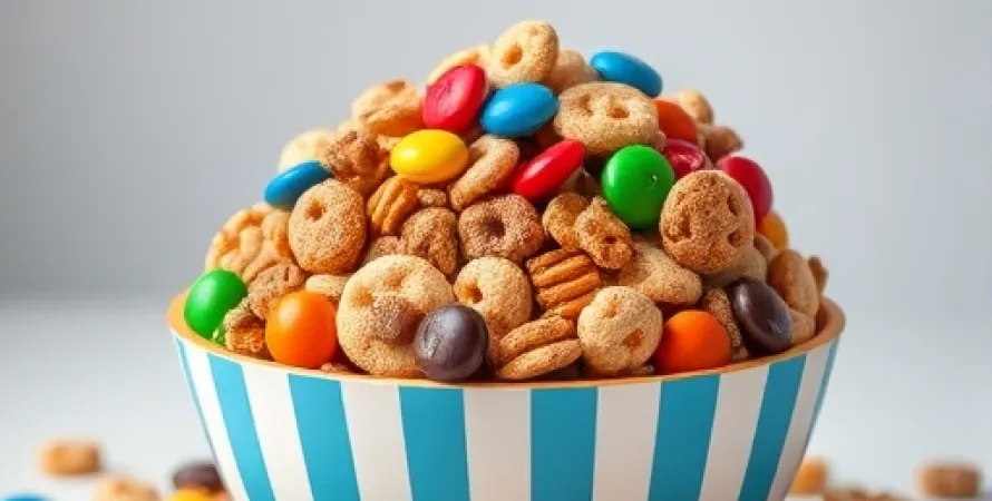 Mélange de snacks de vacances