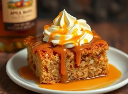 Gâteau aux Pommes et au Rhum