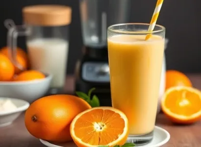 Smoothie mangue orange