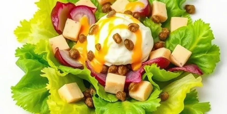 Salade verte et fromage