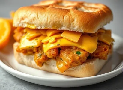 Sandwich au poulet au curry