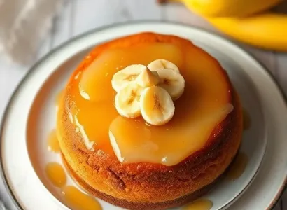Gâteau au rhum et aux bananes