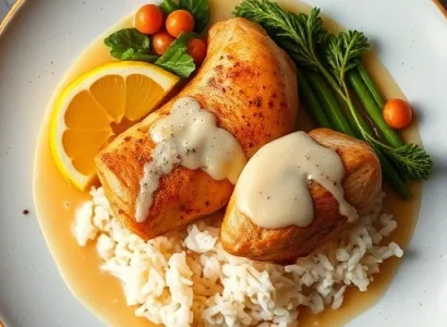 Poulet au citron et au lait de coco
