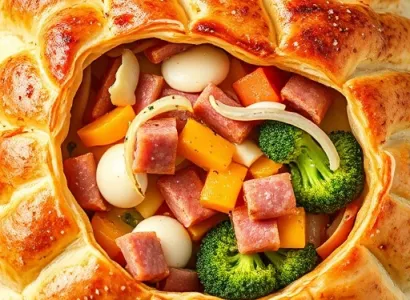 Stromboli à la viande et fromage