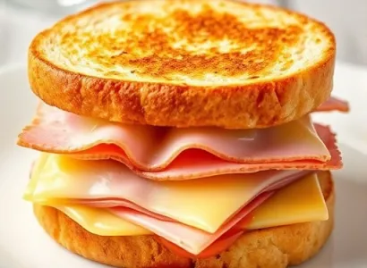 Sandwich au fromage et jambon de la Forêt Noire