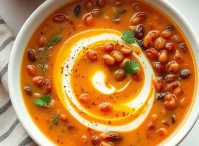 Soupe de lentilles épicée