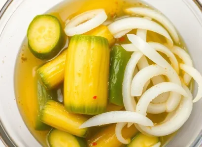 Concombre au vinaigre sans sucre