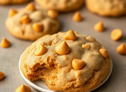Biscuits au beurre de cacahuète et butterscotch