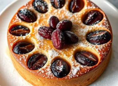 Gâteau aux prunes croustillant