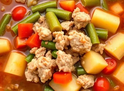 Potage de dinde et légumes