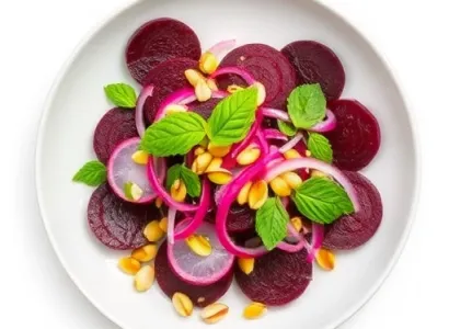 Salade de betteraves aux noix de pistache