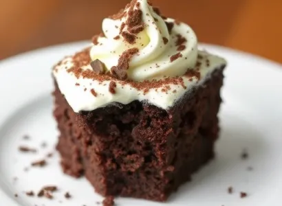 Gâteau au chocolat au lait chaud