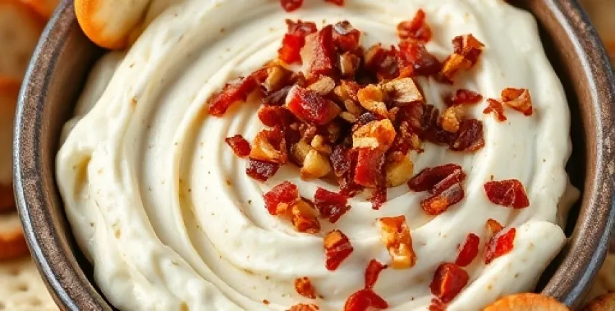 Dip de brie aux noix et lardons