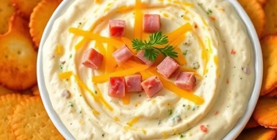 Dip au fromage et jambon