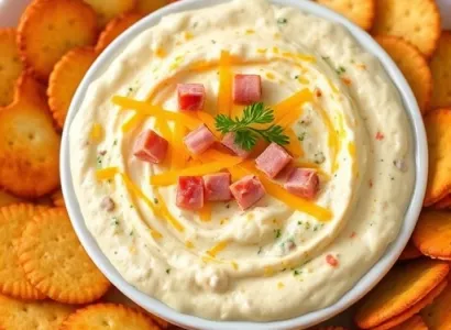 Dip au fromage et jambon