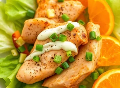 Salade de patate douce et poulet