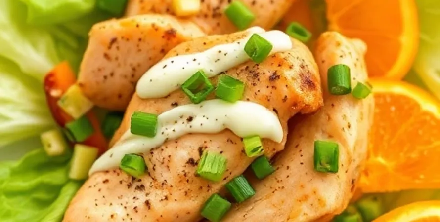 Salade de patate douce et poulet