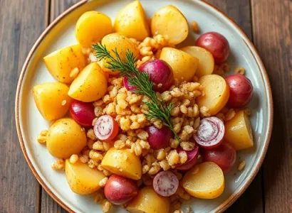 Pommes de terre aux graines de tournesol