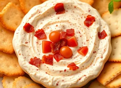 Dip au bacon et tomate