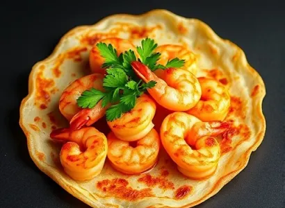 Crêpes de crevettes à la chinoise