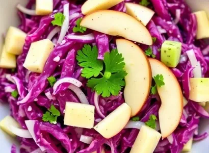 Salade de chou rouge et vert