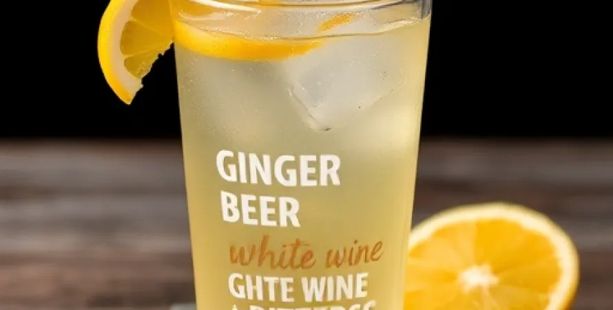 Refresher au vin blanc et gingembre