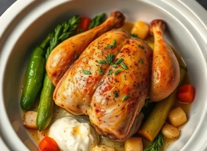 Poulet crockpot crémeux
