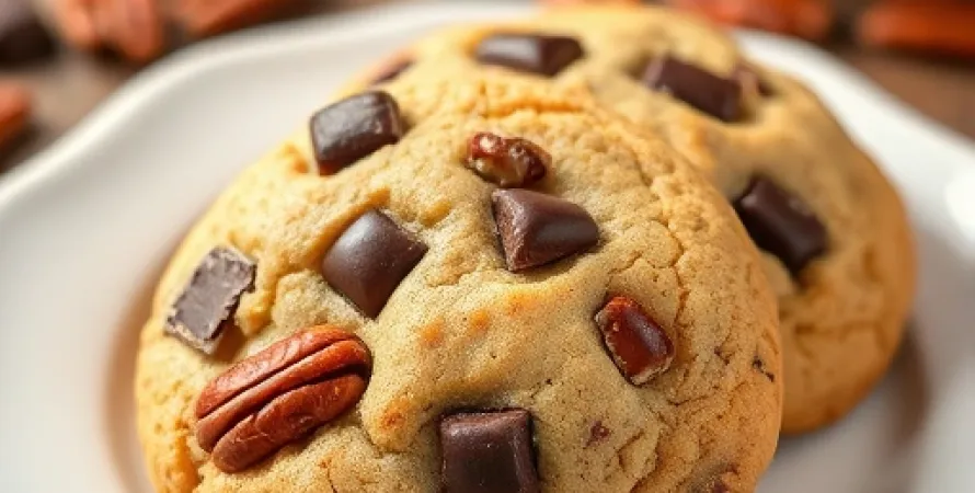 Cookies aux pécan et chocolat