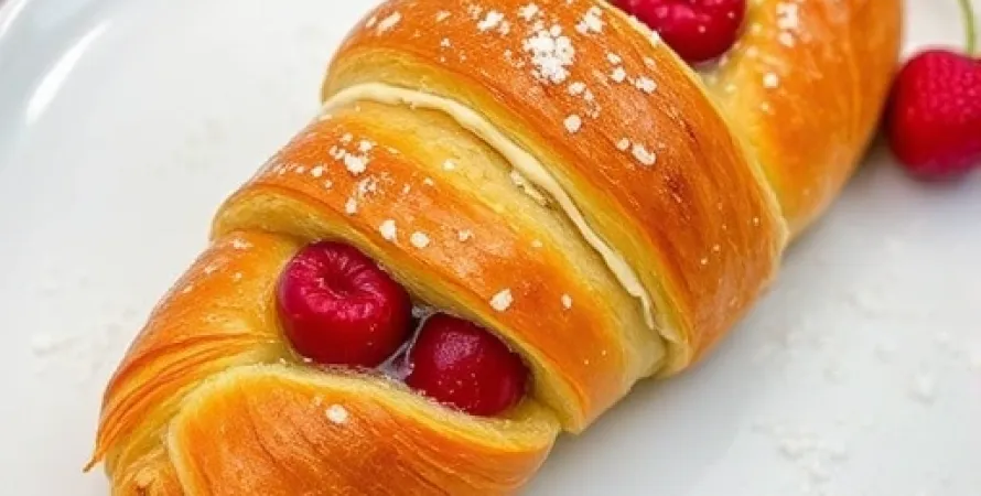 Croissant aux cerises