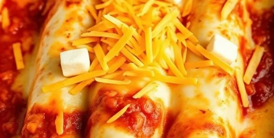 Enchiladas au fromage de cottage