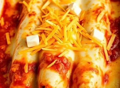 Enchiladas au fromage de cottage