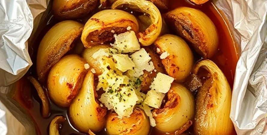 Oignons cuits au four