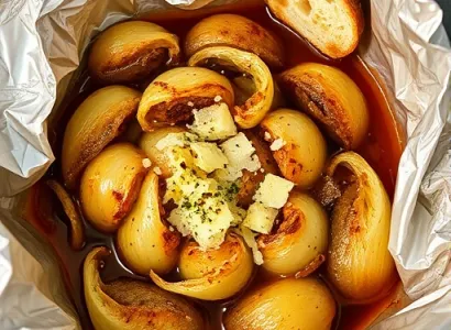 Oignons cuits au four