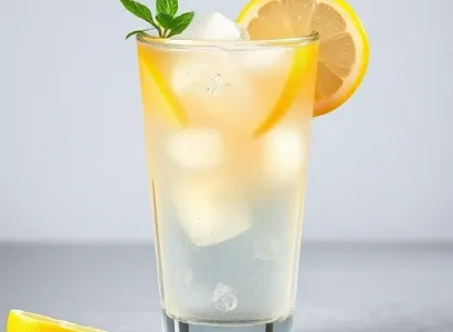 Limonade glacée rafraîchissante