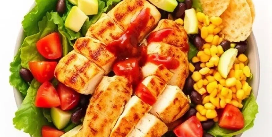 Salade de poulet au BBQ
