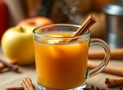Jus de pomme chaud aux épices