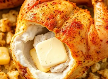 Poulet frit au four
