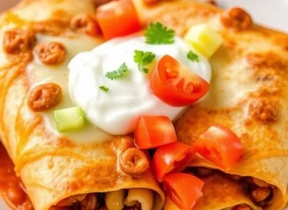 Burritos de haricots épicés